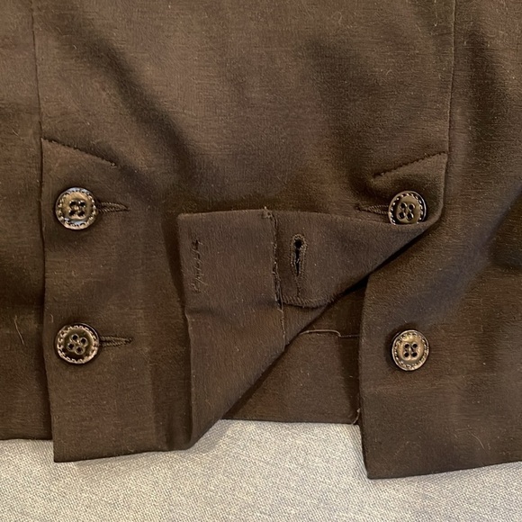 BEBE size 10 black gorgeous halter sleeveless dress with side zipper kick pleat - Picture 12 of 12